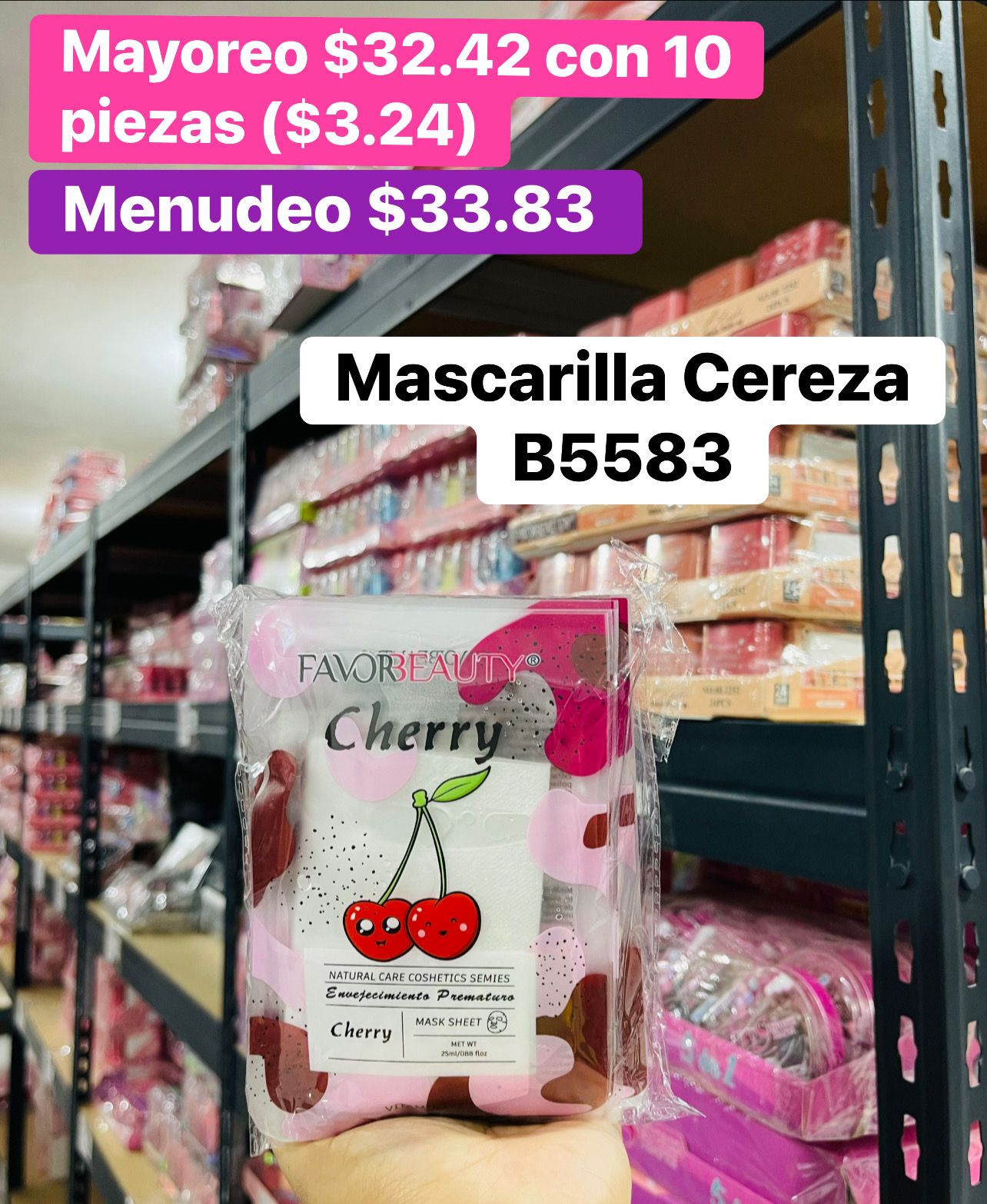 MASCARILLA CHERRY B5583 B/10