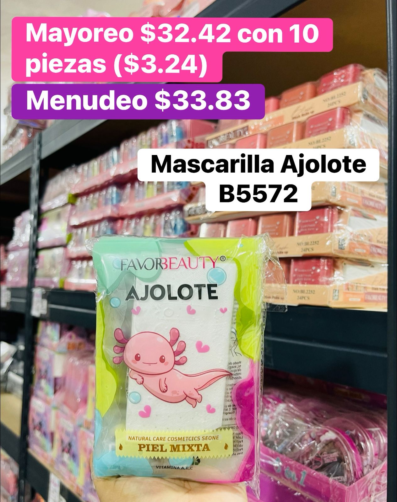 MASCARILLA AJOLOTE B5572 B/10