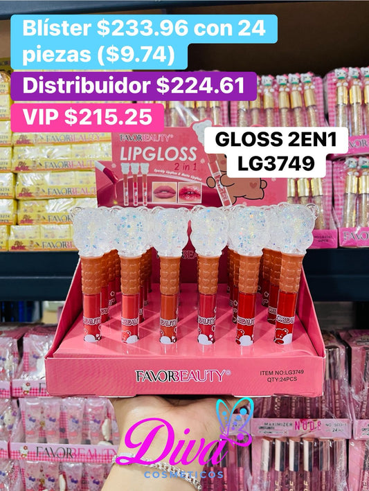 GLOSS 2IN1 LG3749 B/24