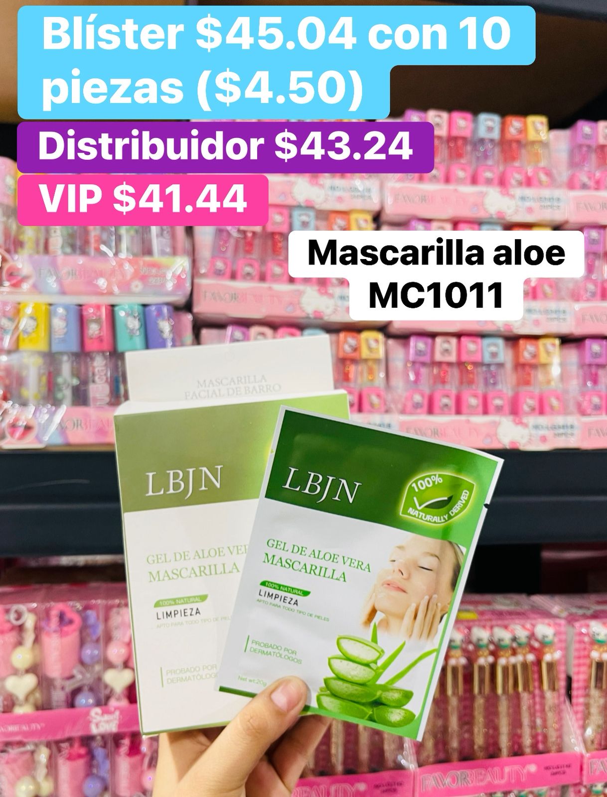 MASCARILLA ALOE B/10