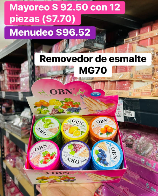 REMOVEDOR DE ESMALTE MG70 B/24