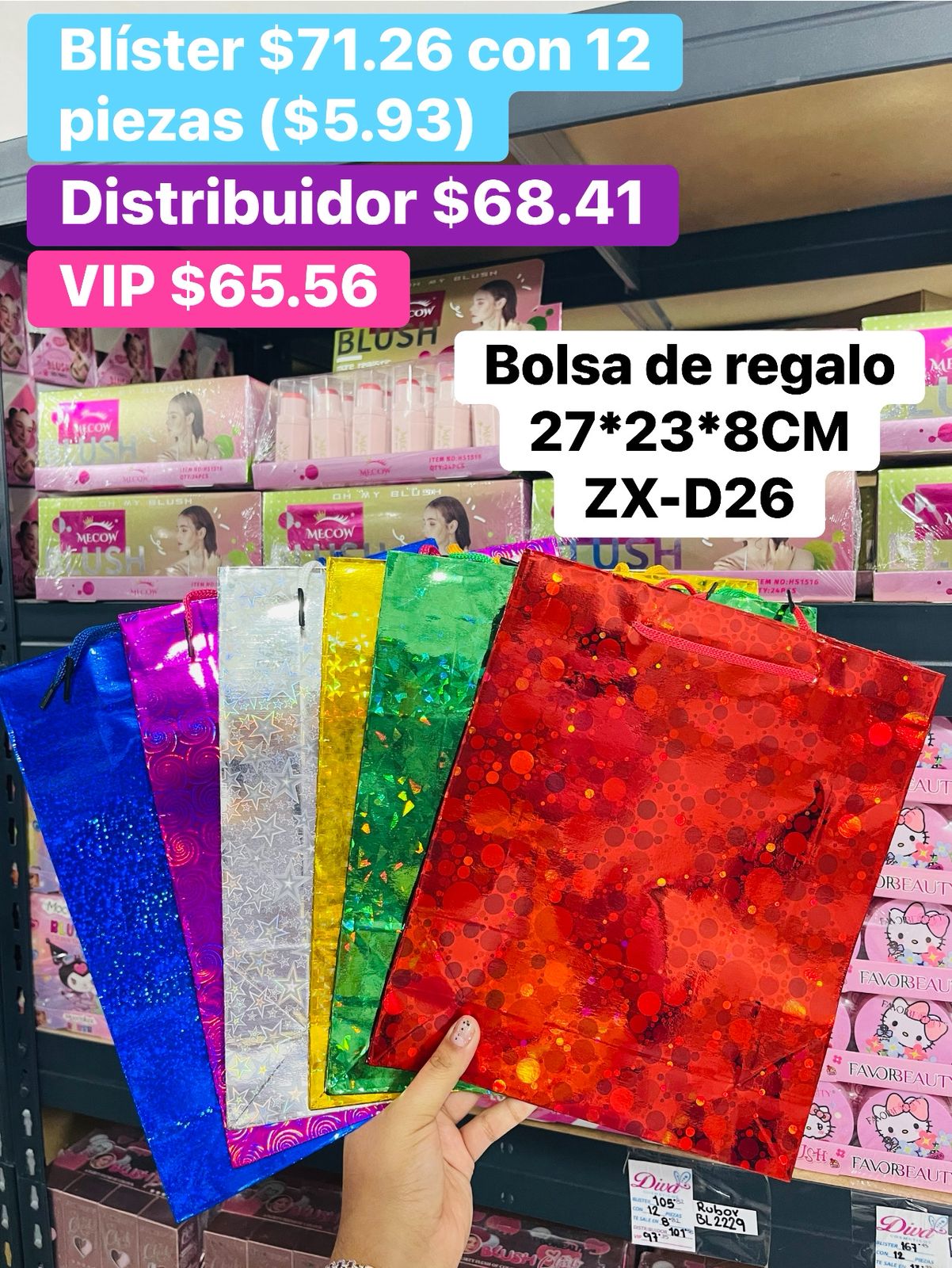 BOLSA DE REGALO ZX-D26 B/12