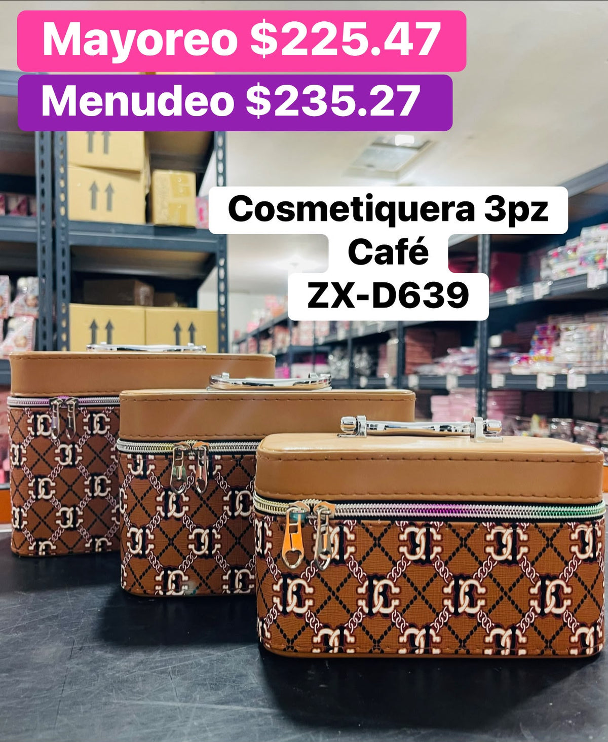 COSMETIQUERA 3PZS ZX-D639