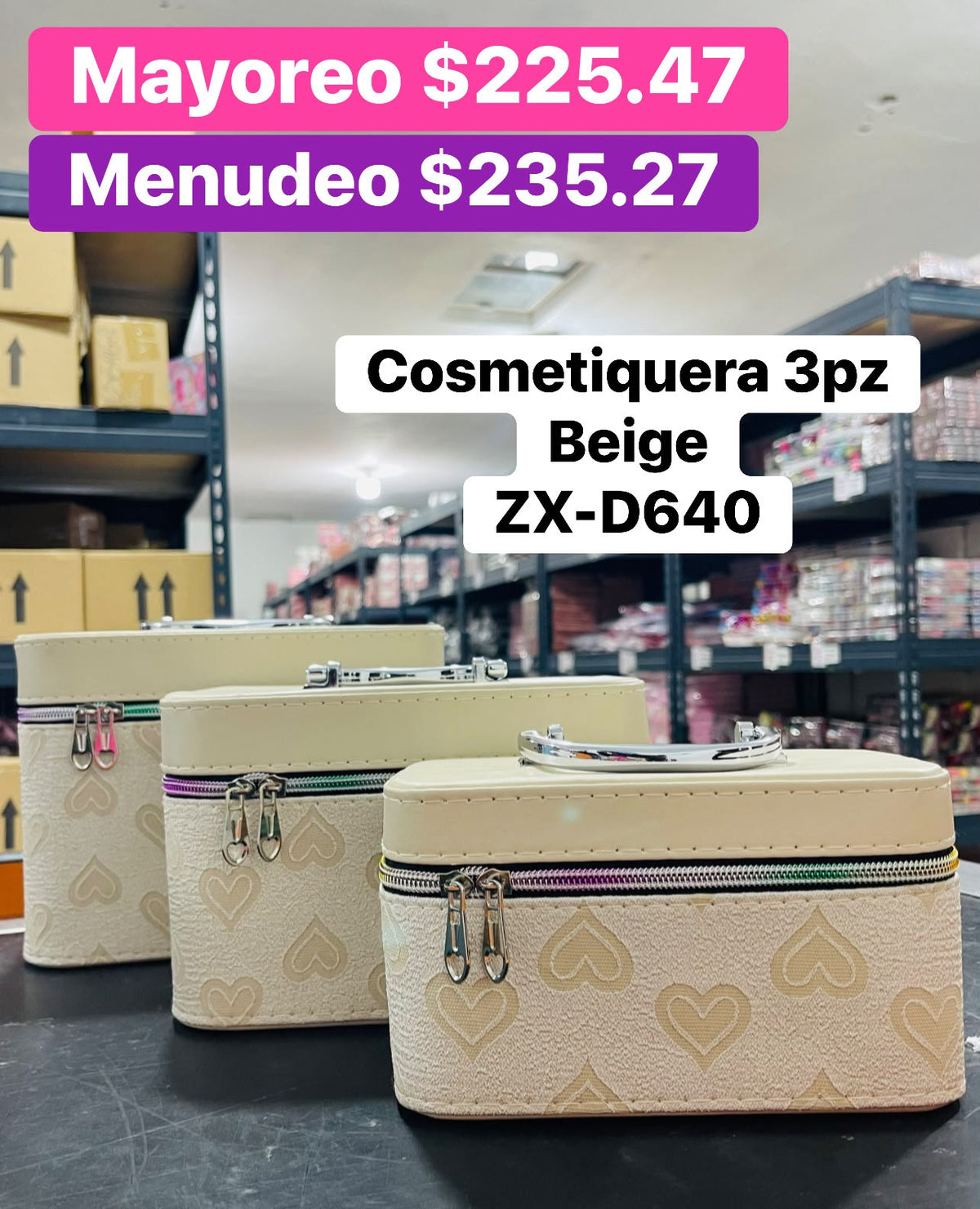 COSMETIQUERA 3PZS ZX-D640