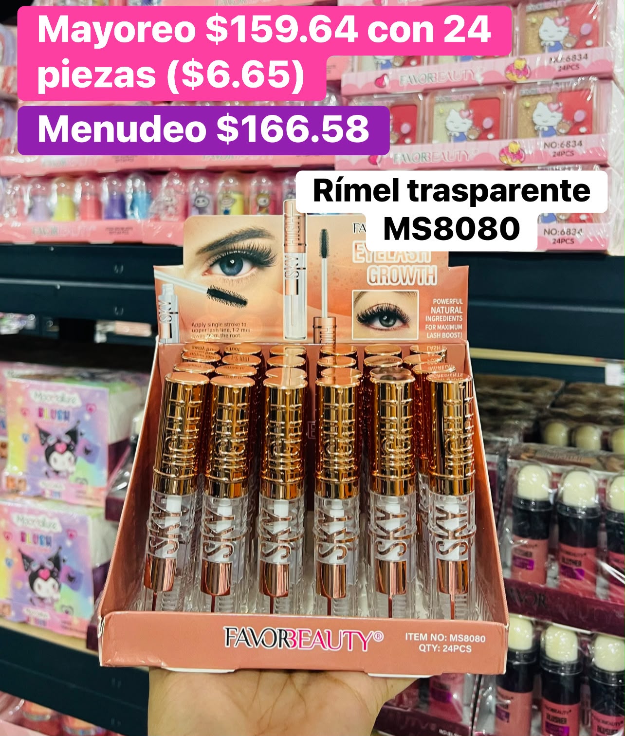 RIMEL TRANSPARENTE MS8080 B/24