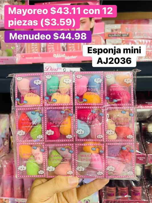 ESPONJA MINI 3IN1 AJ2036 B/12