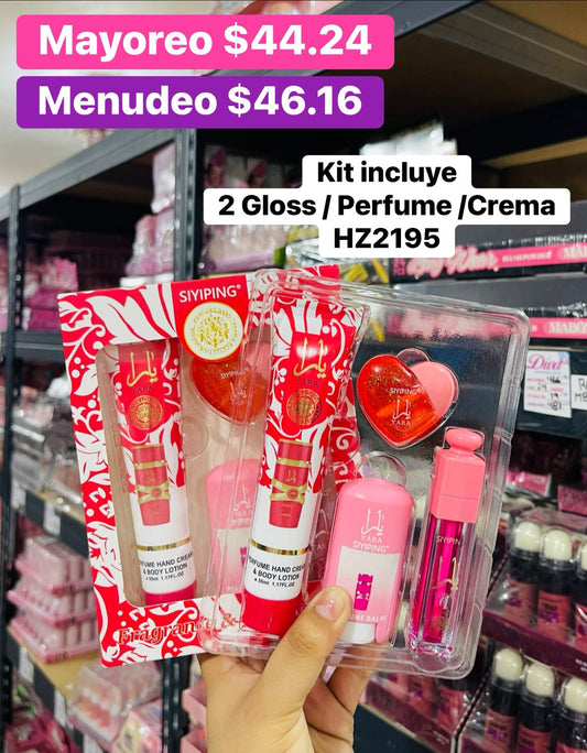 KIT GLOSS/PERFUME/CREMA HZ2195