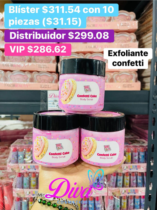 EXFOLIANTE CONFETTI CAKE B/10