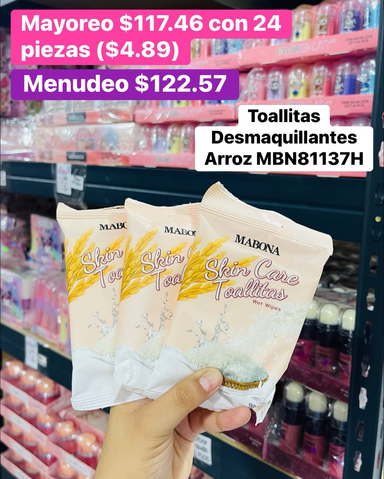 TOALLITAS DESMAQUILLANTES MBN81137H B/24