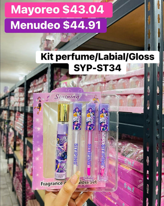 KIT PERFUME/LABIAL SYP-ST34