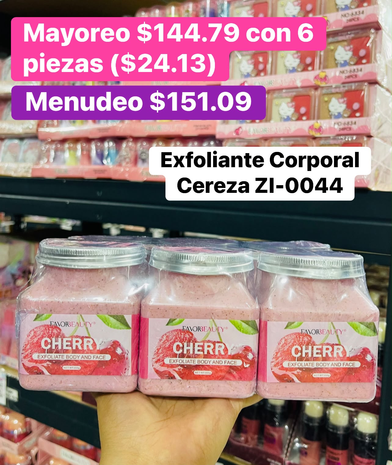 EXFOLIANTE CEREZA ZI-0044 B/6