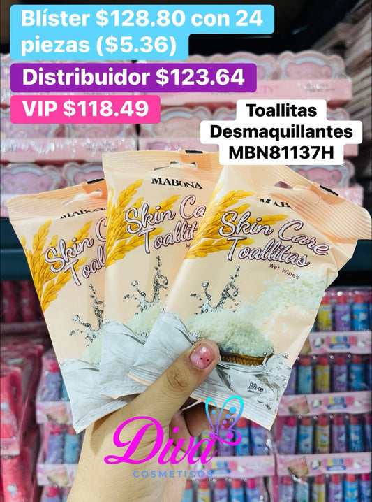 TOALLITAS DESMAQUILLANTES MBN81137H B/24