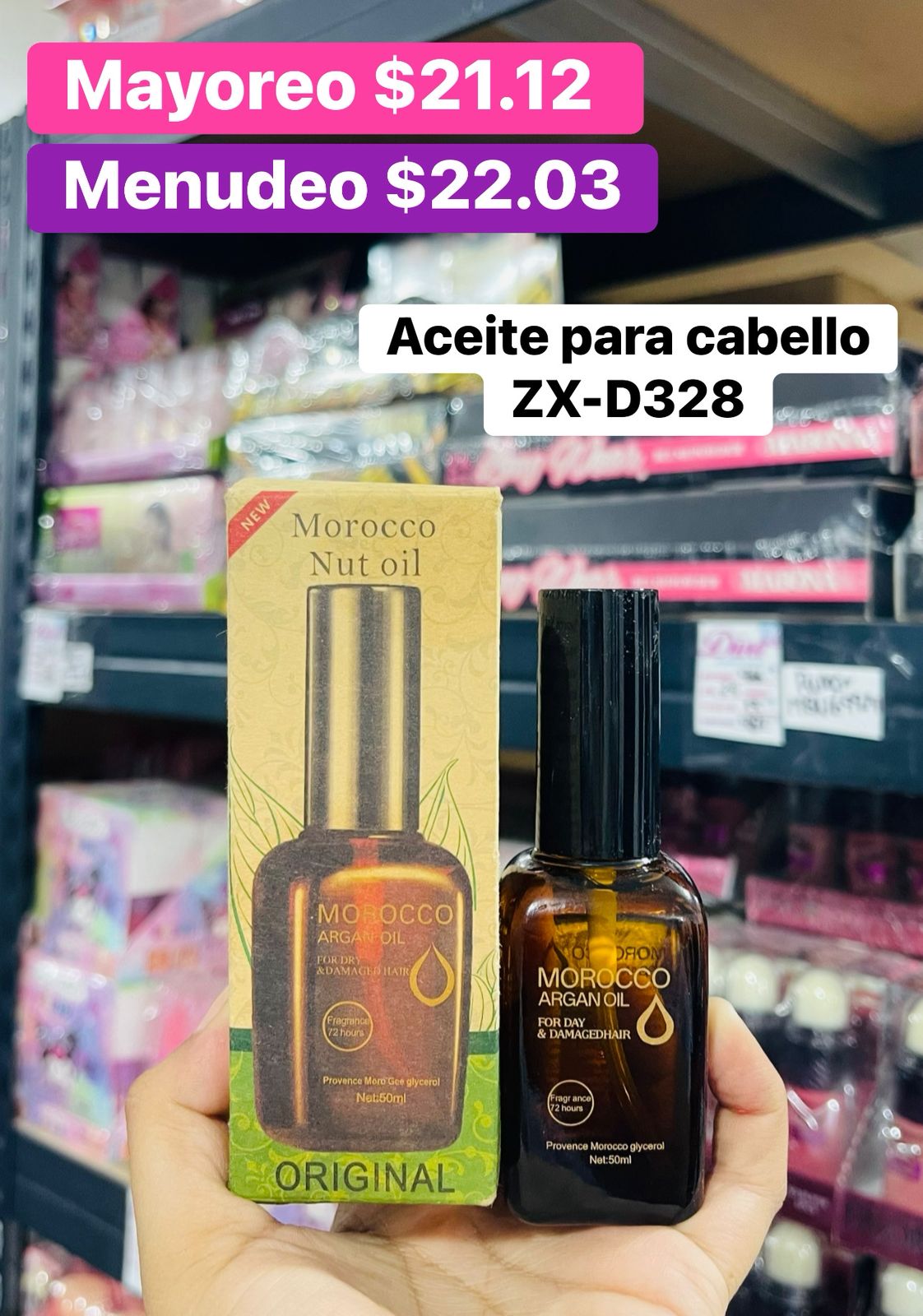 ACEITE PARA CABELLO ZX-D328