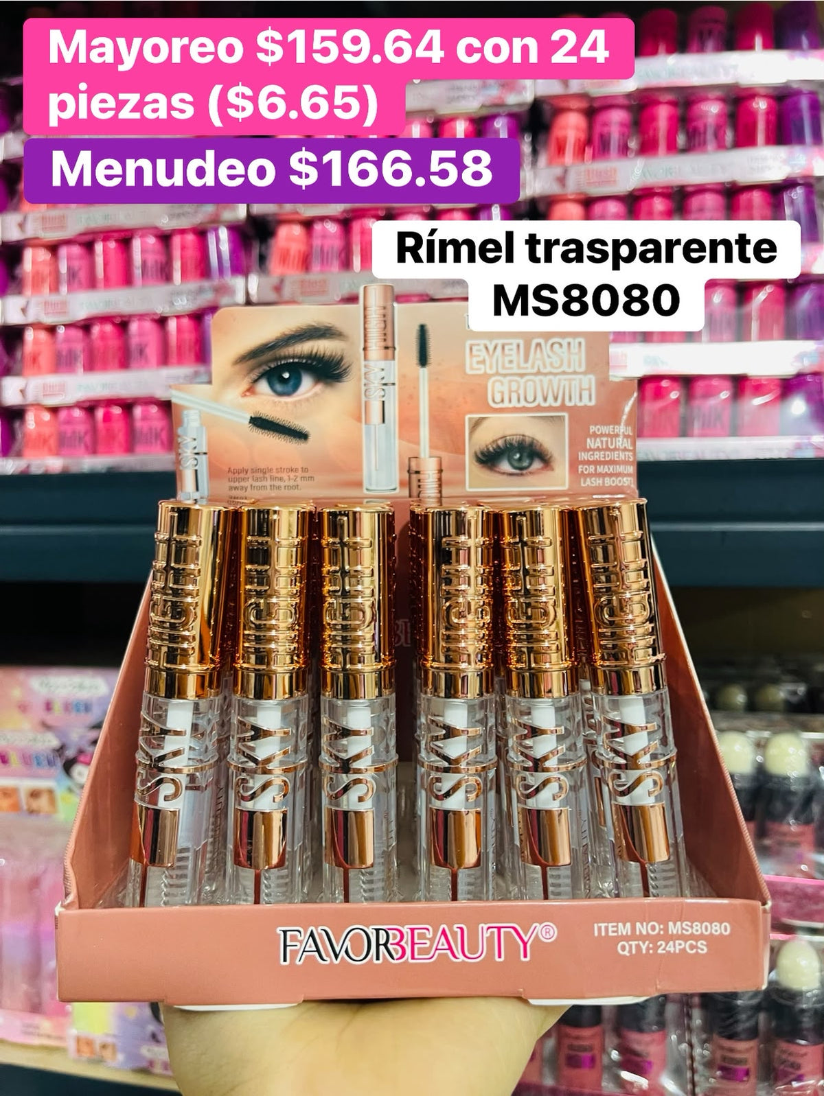 RIMEL TRANSPARENTE MS8080 B/24