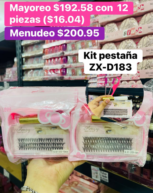 KIT PESTAÑA ZX-D183 B/12