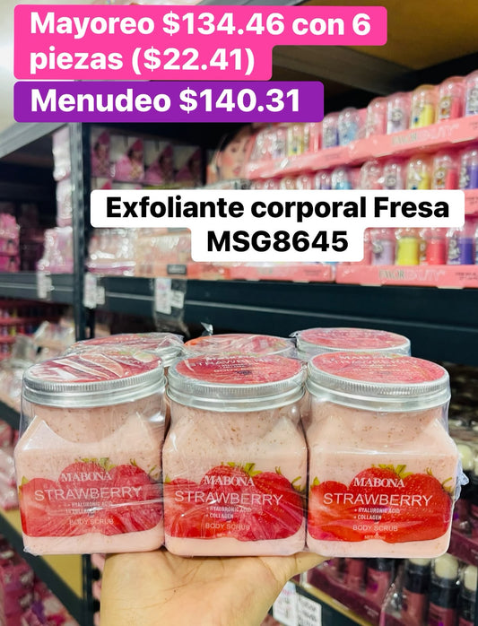 EXFOLIANTE CORPORAL FRESA B/6