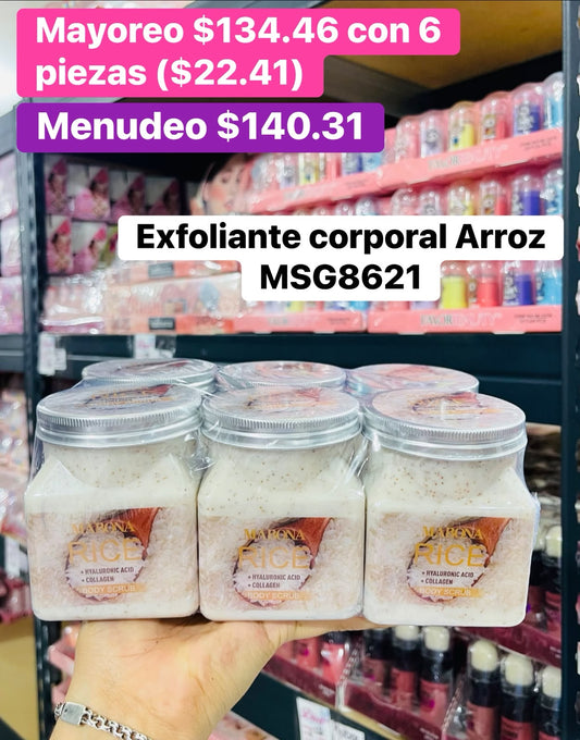 EXFOLIANTE CORPORAL ARROZ B/6