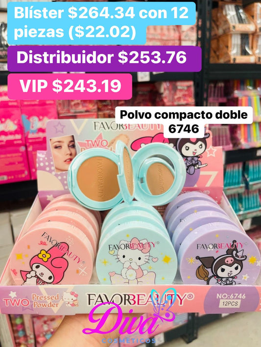POLVO COMPACTO DOBLE 6746 B/12