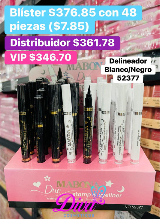 DELINEADOR BLANCO/NEGRO 52377 B/48