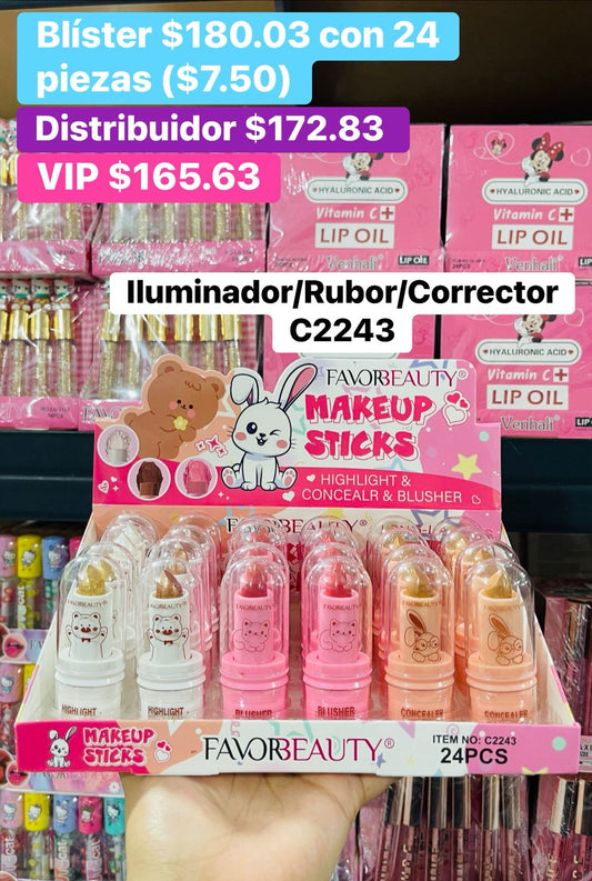 ILUMINADOR/CORRCTOR/RUBOR C2243 B/24