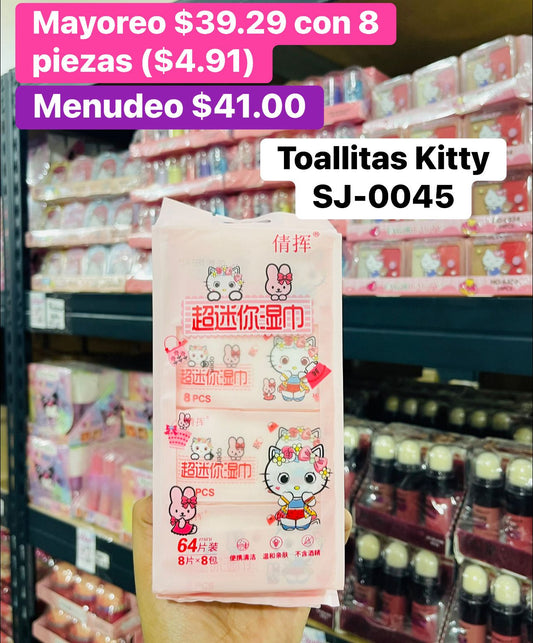 TOALLITAS KITTY SJ-0045 B/8
