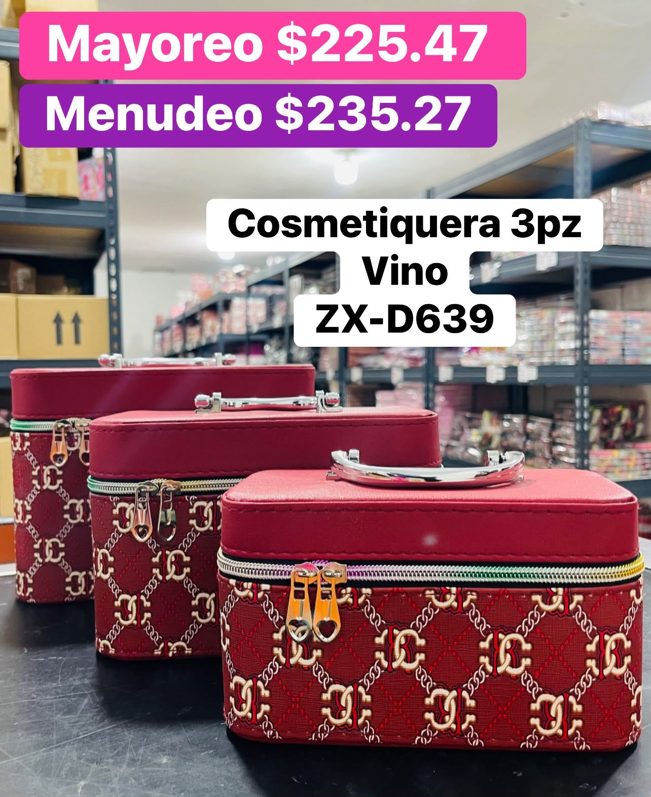 COSMETIQUERA 3PZS ZX-D639