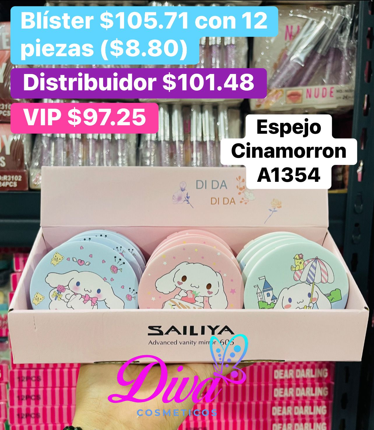 ESPEJO DOBLE A1354 B/12