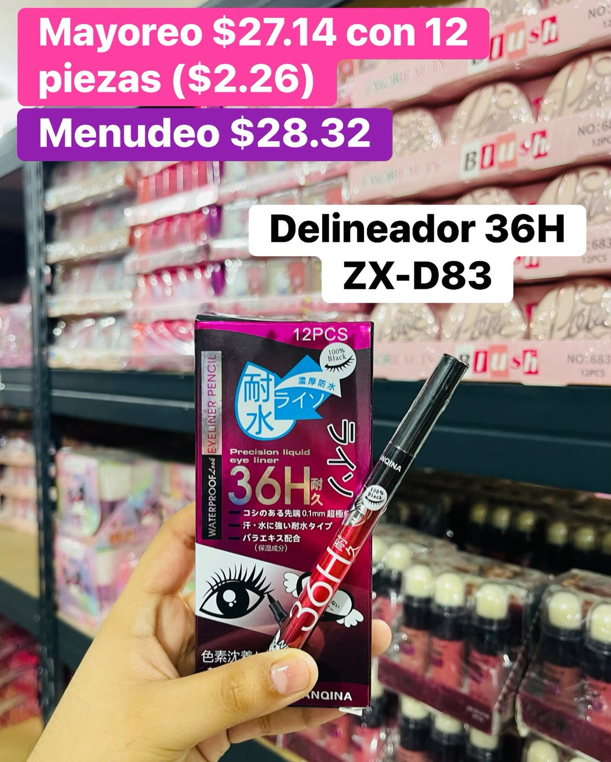 DELINEADOR 36H ZX-D83 B/12
