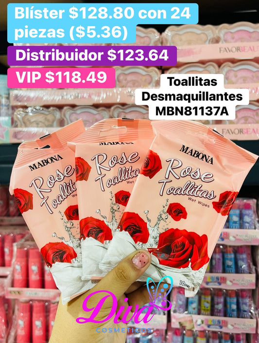 TOALLITAS DESMAQUILLANTES MBN81137A B/24