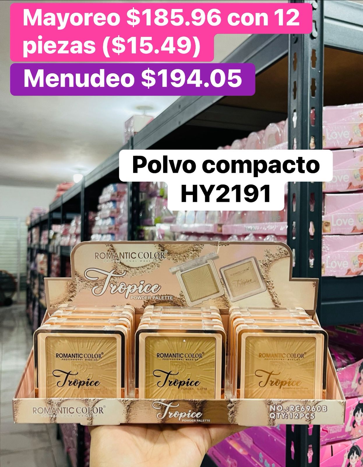 POLVO COMPACTO HY2191 B/12