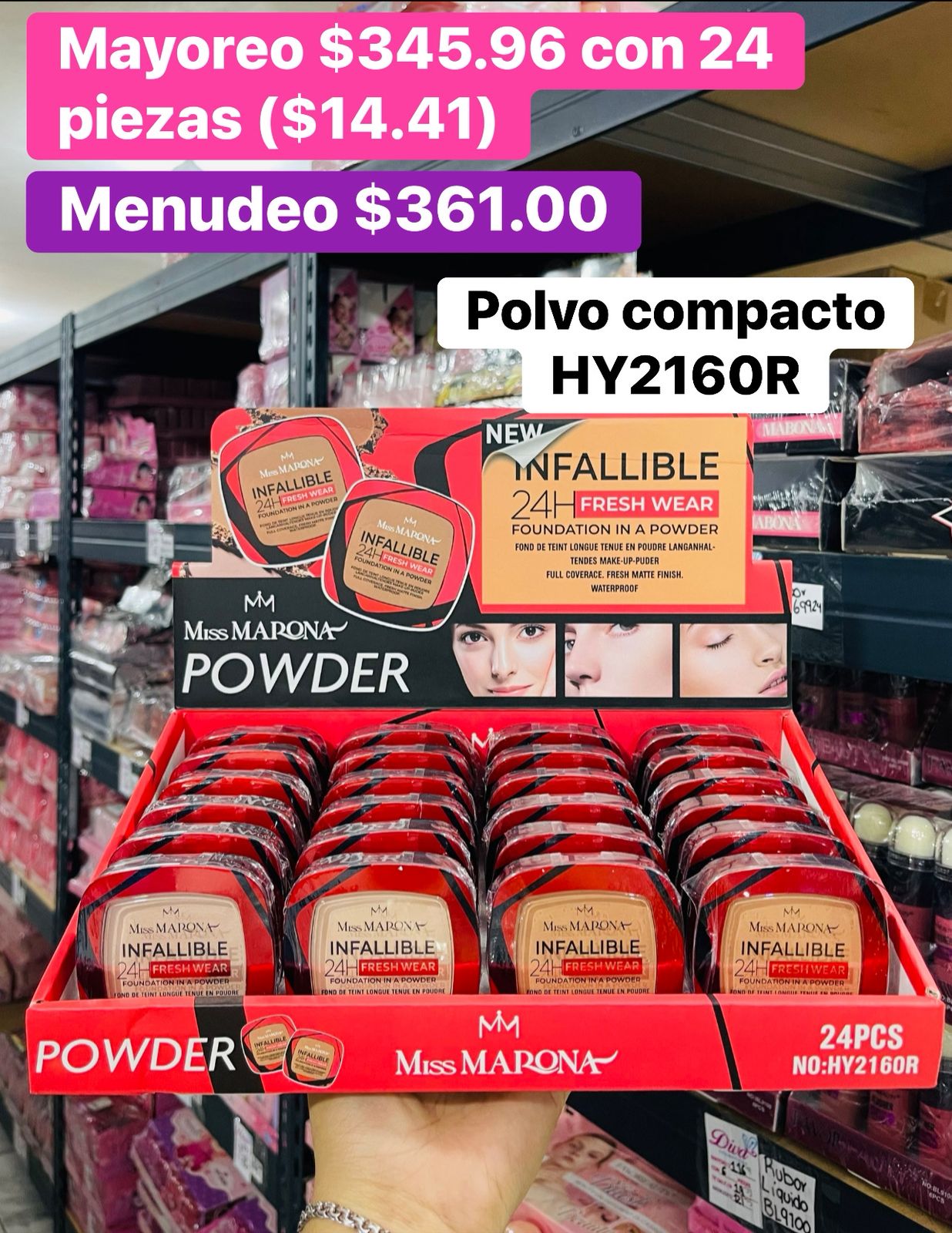 POLVO COMPACTO HY2160R B/24