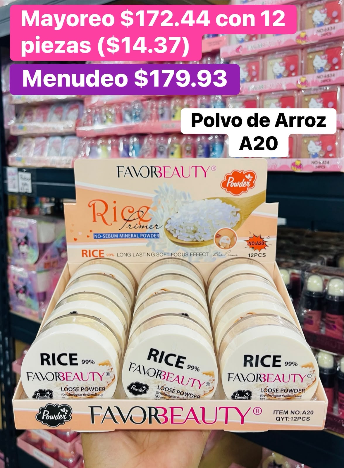 POLVO DE ARROZ A20 B/12
