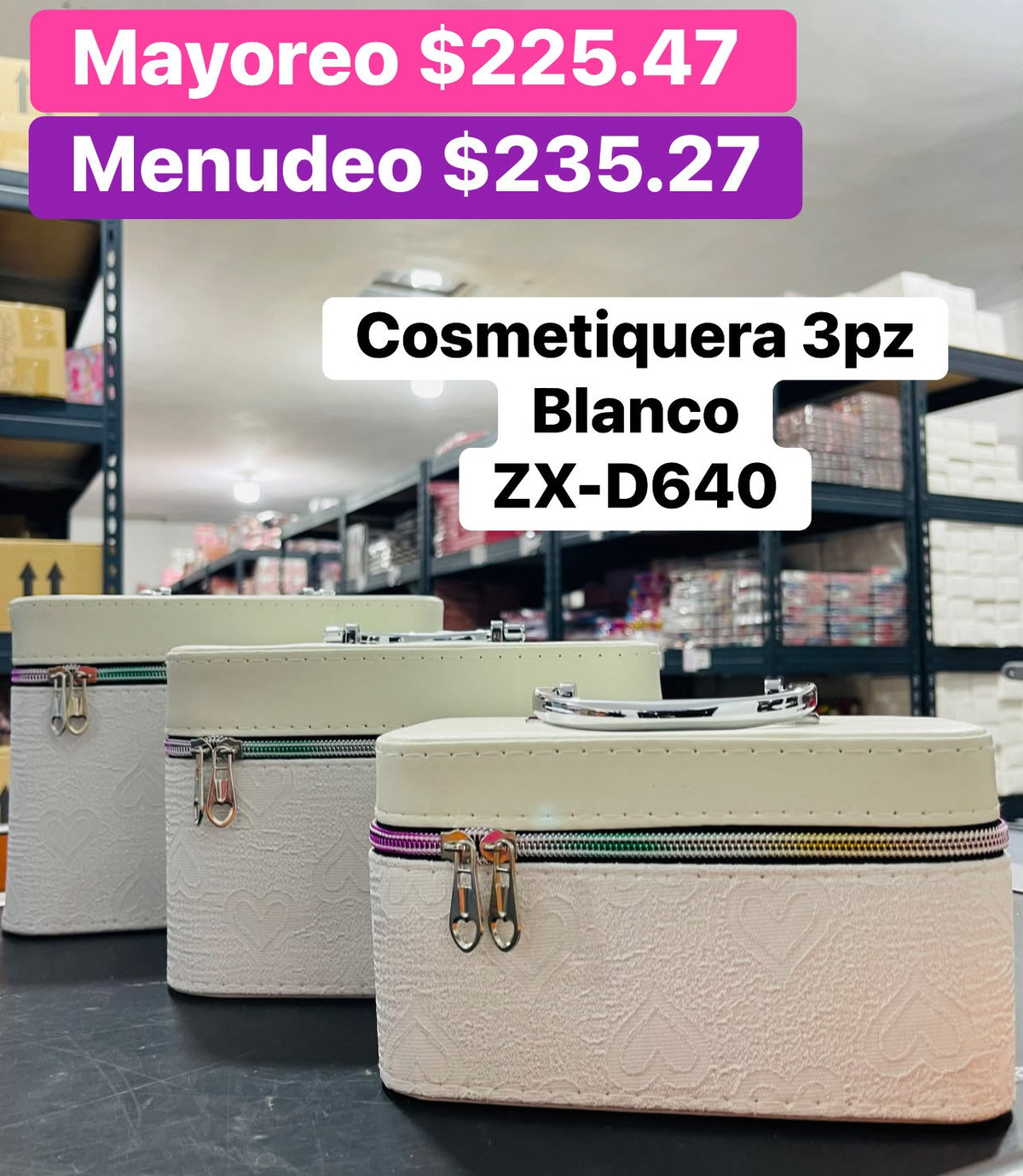 COSMETIQUERA 3PZS ZX-D640