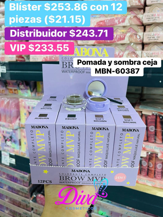 POMADA/SOMBRA CEJA MBN60387 B/12
