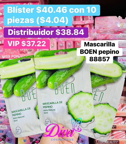 MASCARILLA 88857 PEPINO B/10