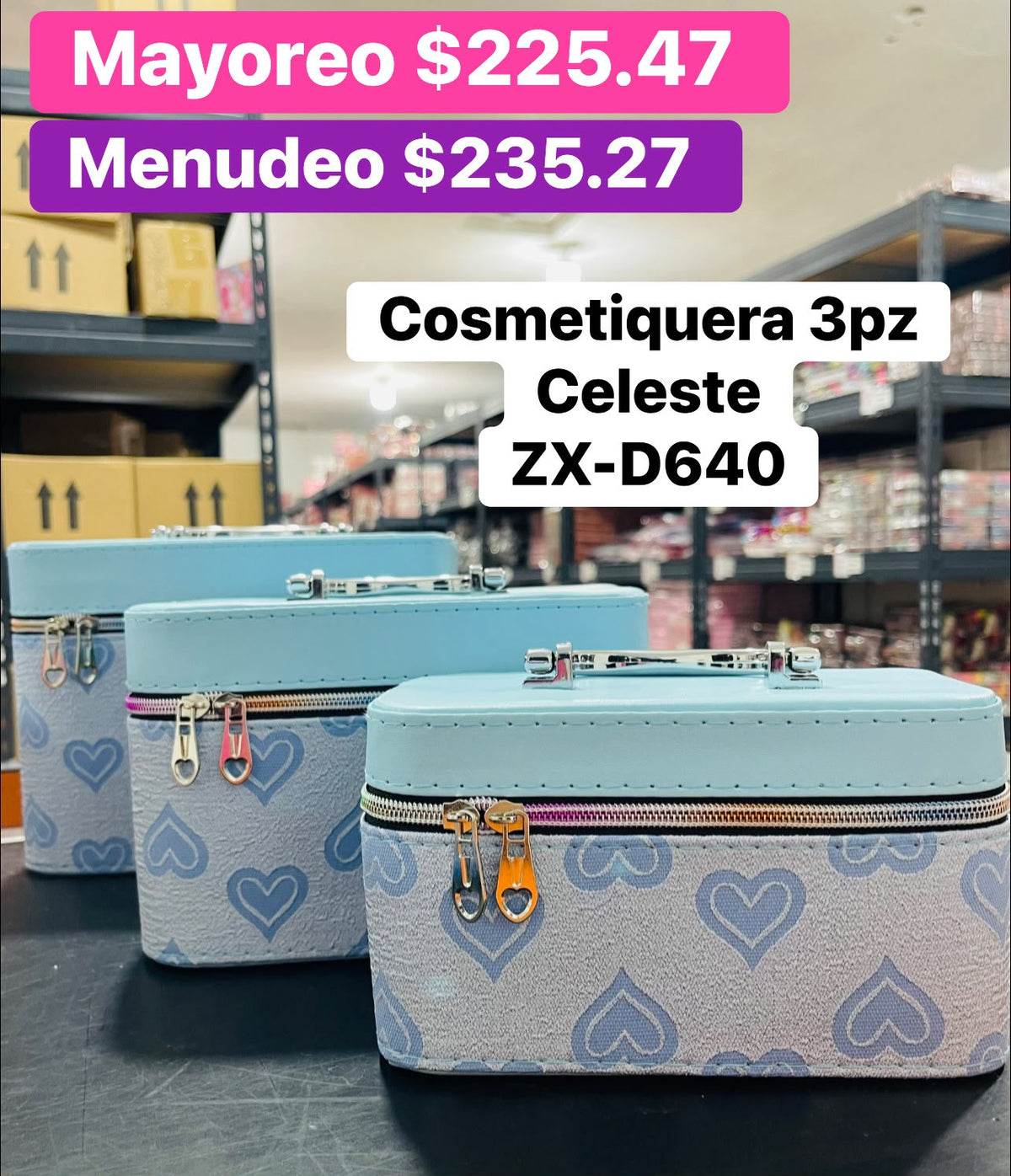 COSMETIQUERA 3PZS ZX-D640