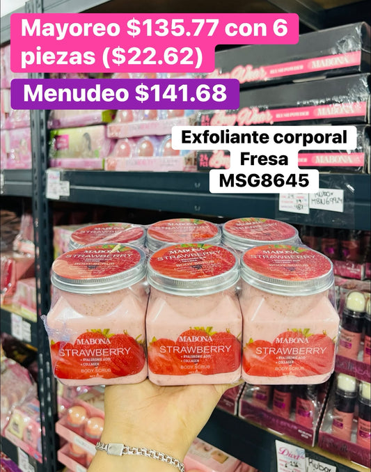 EXFOLIANTE CORPORAL FRESA B/6