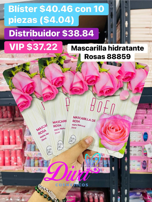 MASCARILLA 88859 ROSAS B/10