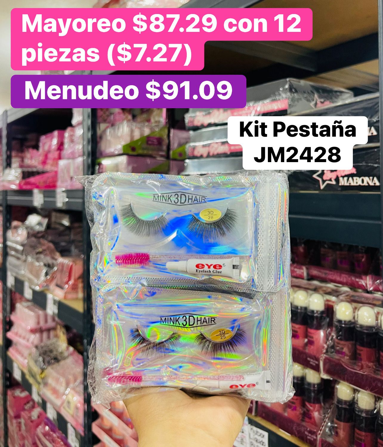 KIT PESTAÑA JM2428 B/12