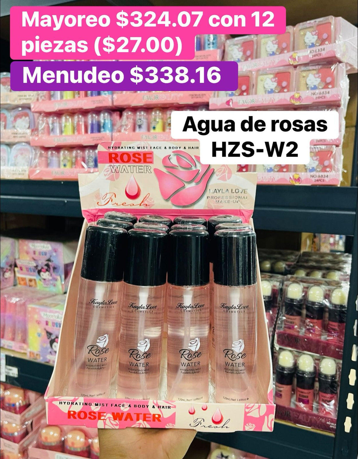 FIJADOR AGUA DE ROSAS HZS-W2 B/12