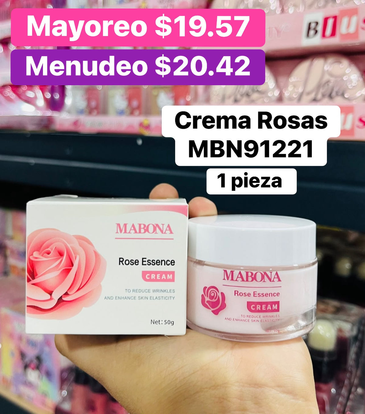CREMA ROSAS MBN91221