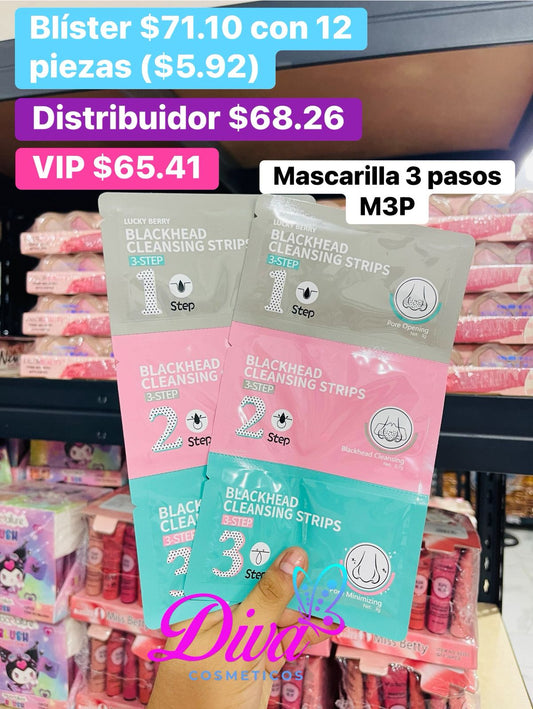 MASCARILLA 3 PASOS B/12