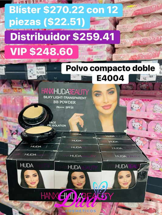 POLVO COMPACTO DOBLE E4004 B/12