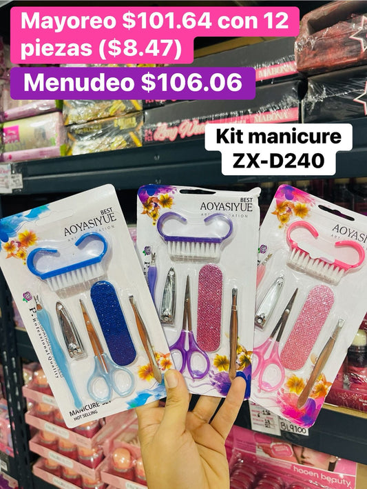 KIT MANICURE ZX-D240 B/12