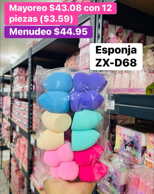 ESPONJA ZX-D68 B/12