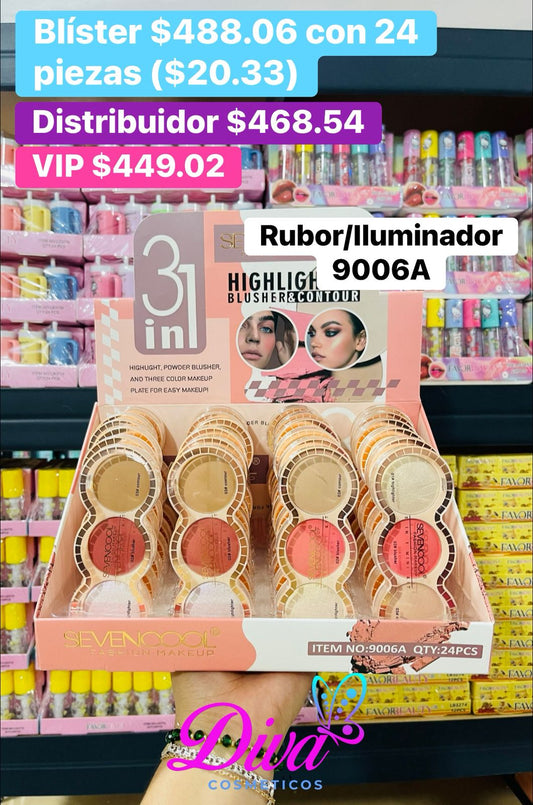 RUBOR/ILUMINADOR 9006A B/24