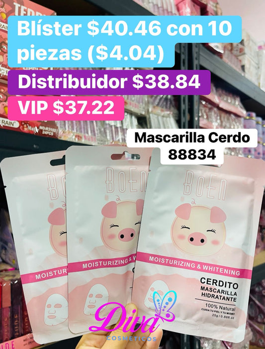 MASCARILLA 88834 CERDO B/10