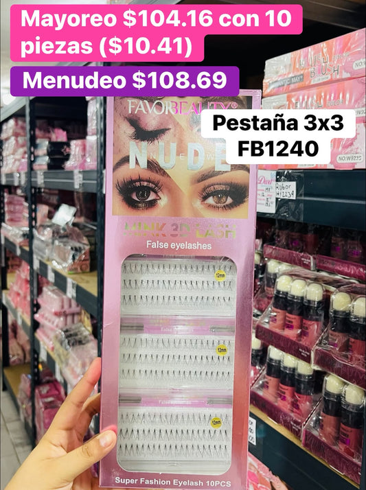 PESTAÑA 3X3 FB1240 B/10