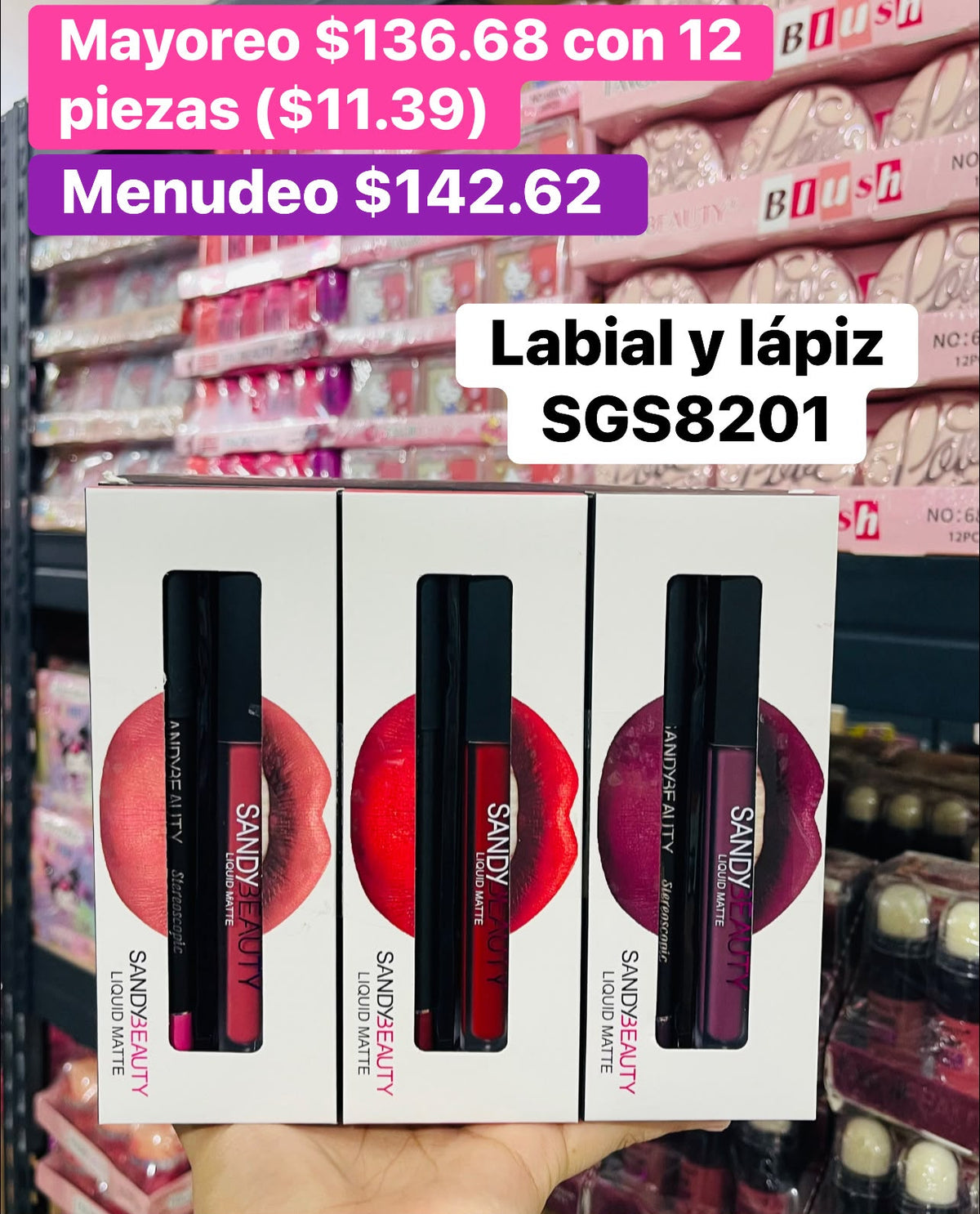 KIT LABIAL/LAPIZ SGS8201 B/12