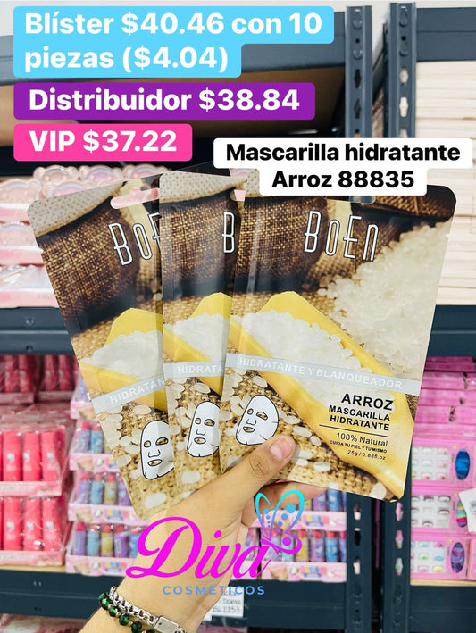 MASCARILLA 88835 ARROZ B/10